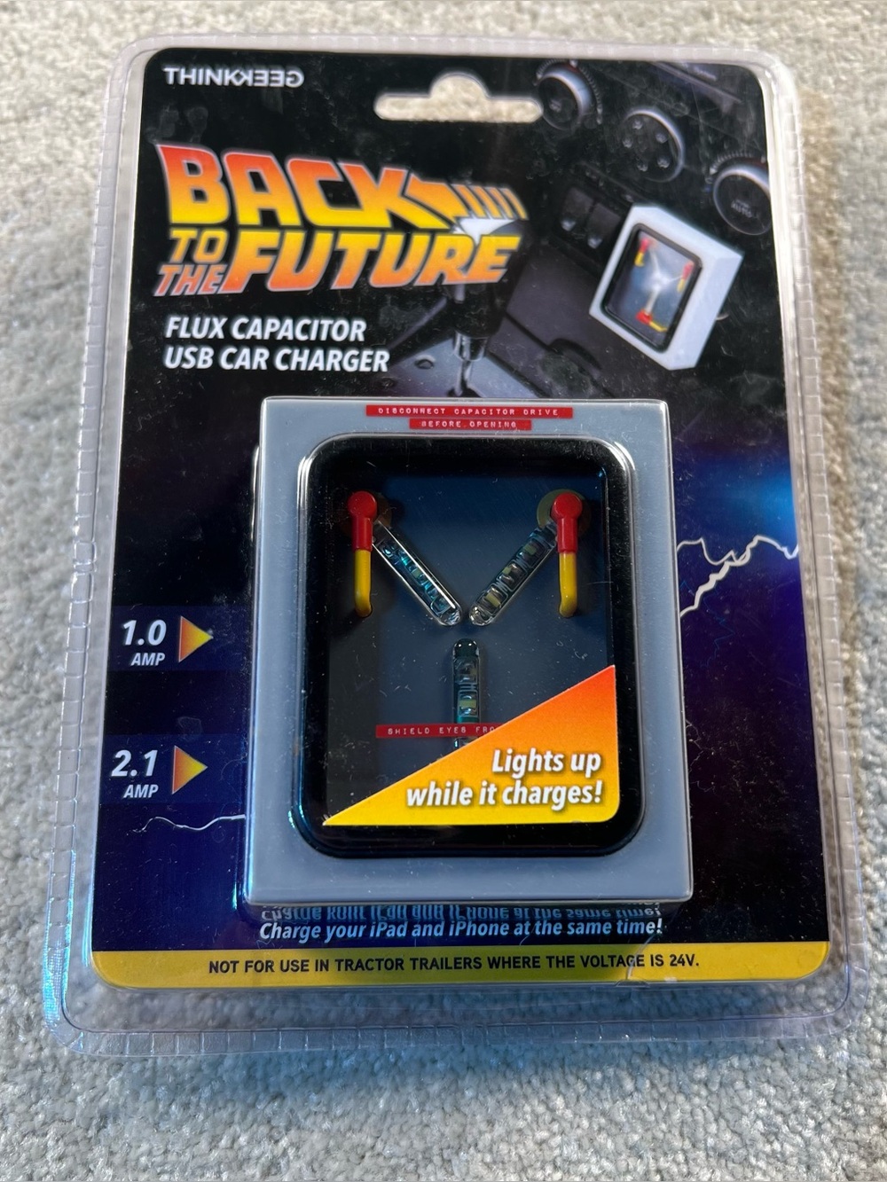 Back to The Future Flux Capacitor USB Car Charger New